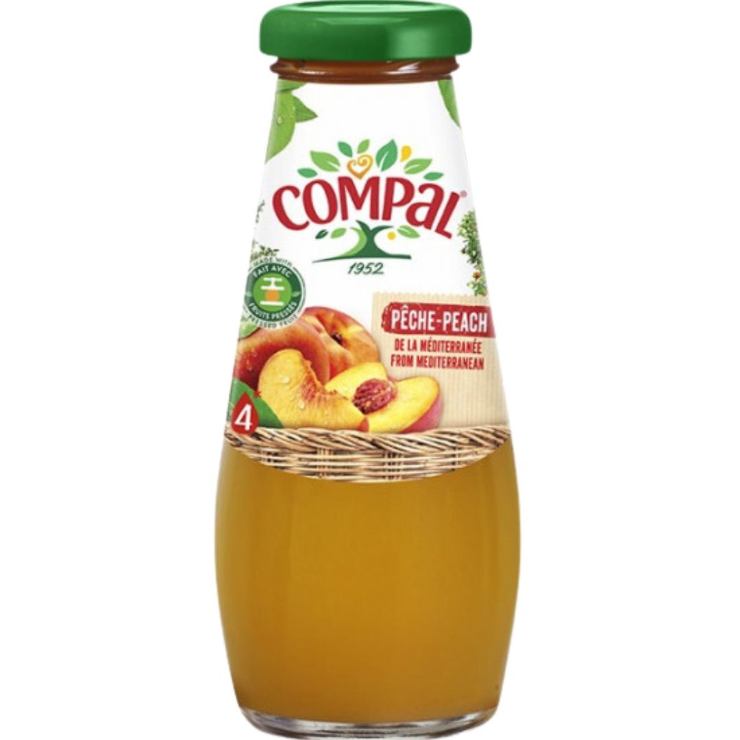 Sumo Pêssego Mediterrâneo Compal 200ml - Delícias Sumo Pêssego Mediterrâneo Compal 200ml