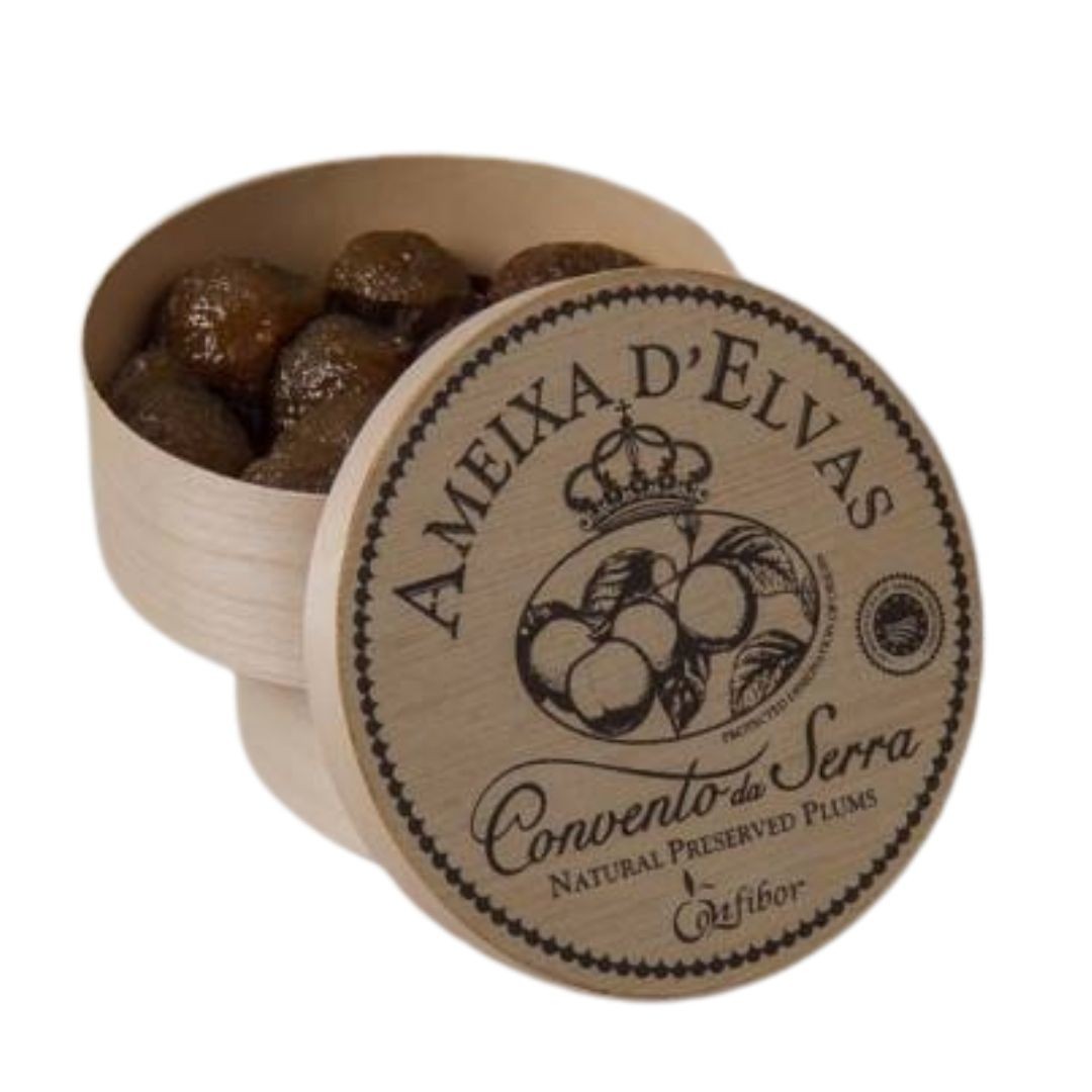 Ameixa D'Elvas Caixa de Madeira 320g - Delícias Ameixa D'Elvas Caixa de Madeira 320g