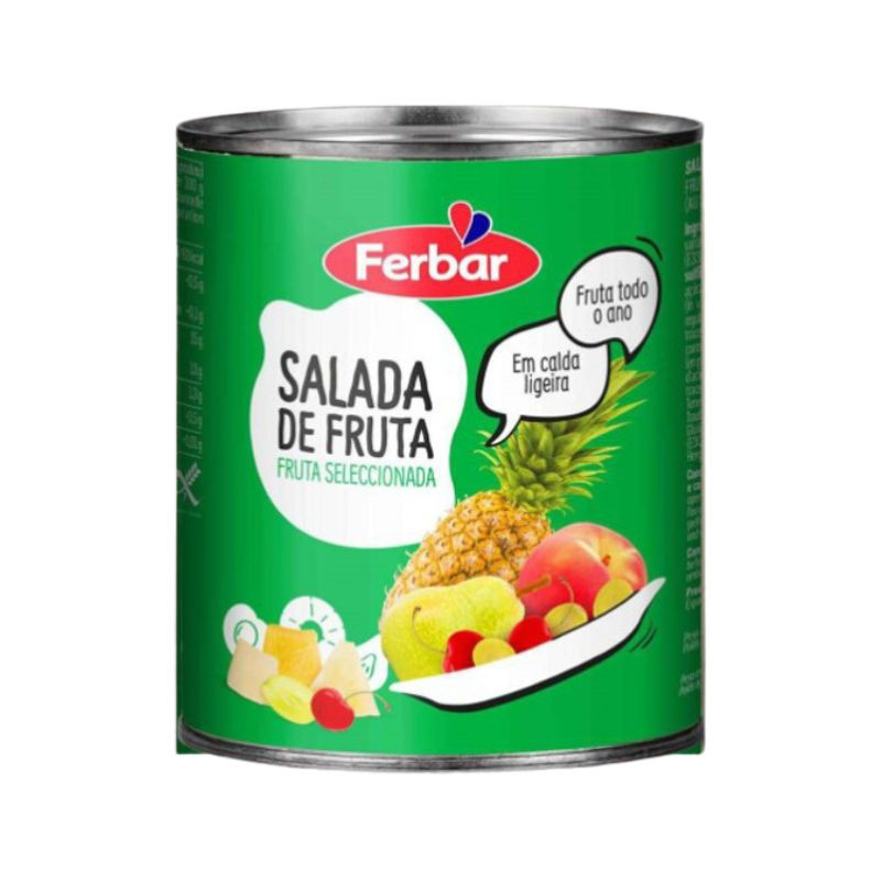 Salada de Fruta em Calda Ferbar Lata 840g - Delícias