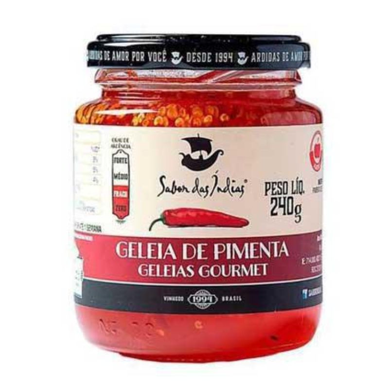 Sabor das Índias Pepper Jam 240g - Delícias Sabor das Índias Pepper Jam 240g