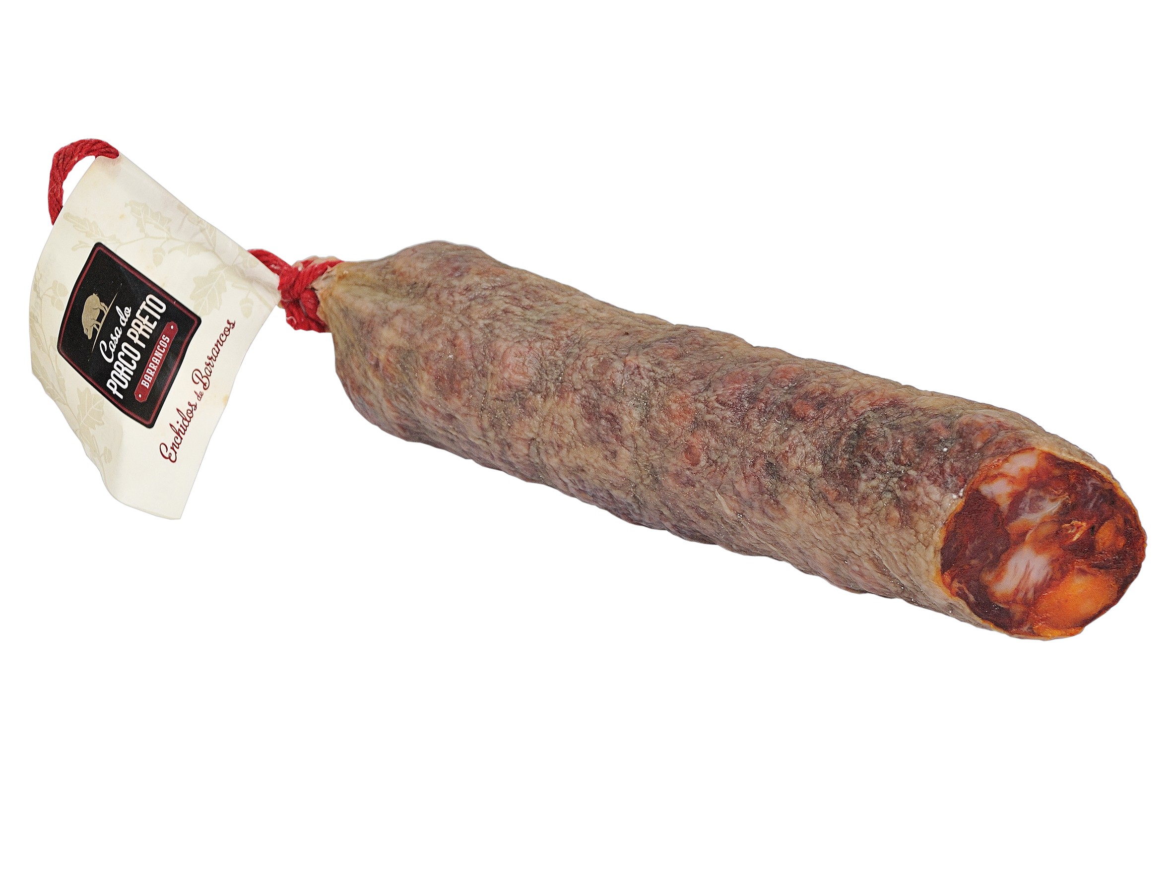 Barrancos Paio Porco Preto Bolota Fatiado 200G - Delícias Barrancos Paio Porco Preto Bolota Fatiado 200G