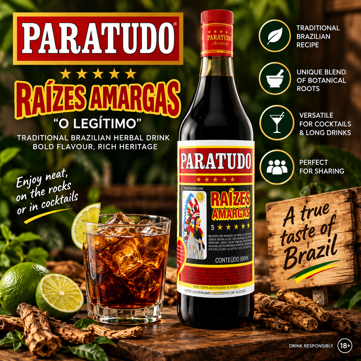 Paratudo Raiz Amarga “O Legítimo” 90cl – 14% ABV blank