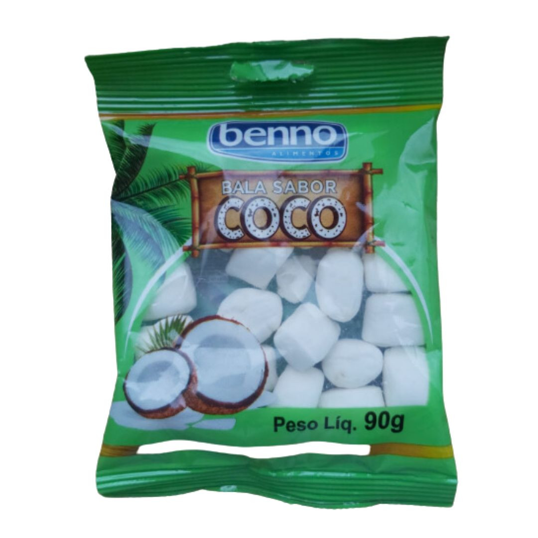 Bala de Coco Benno 90g - Delícias Bala de Coco Benno 90g