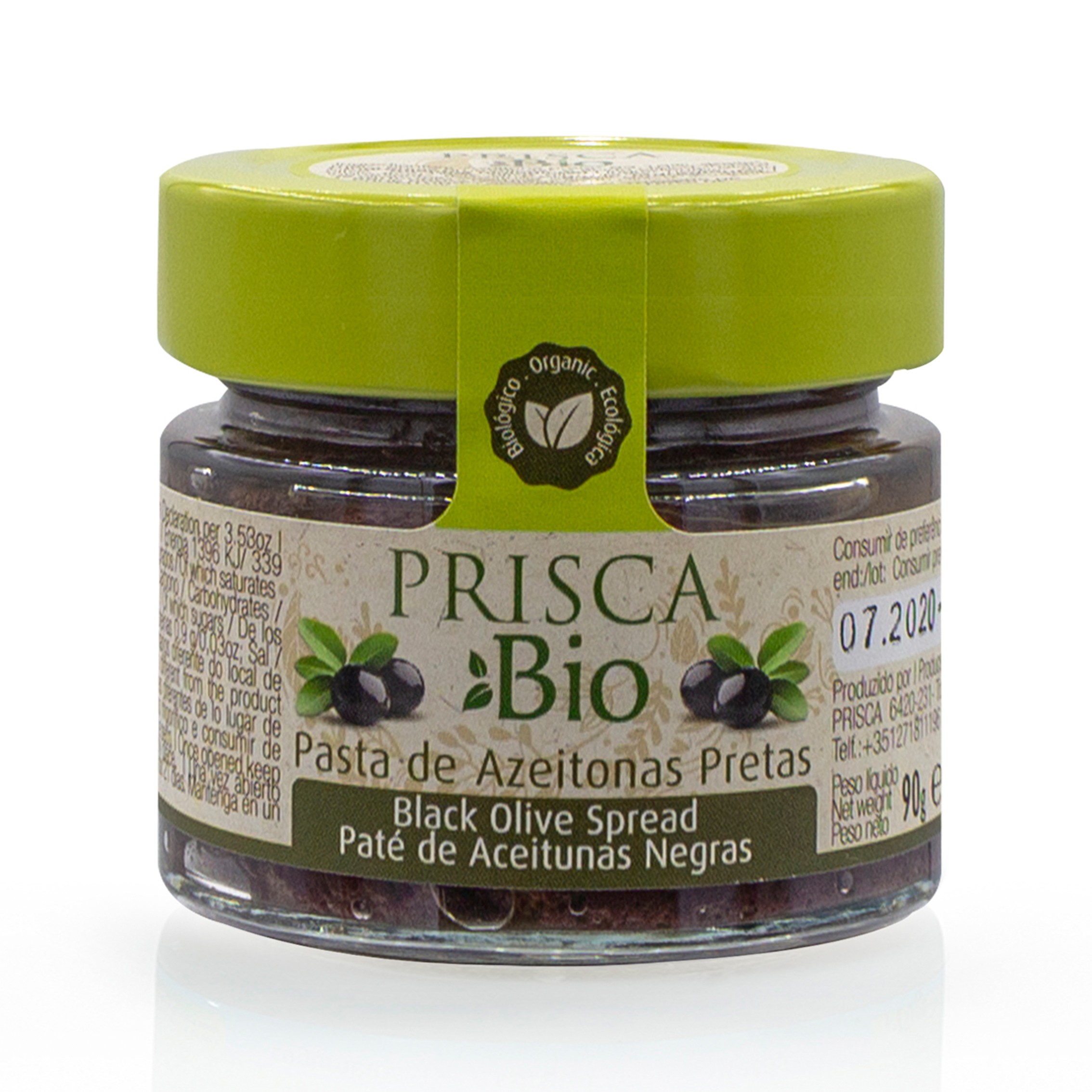 Patê de Azeitona Preta Prisca Bio 90g Patê de Azeitona Preta Prisca Bio 90g