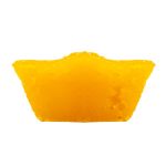 Queijada de Laranja - Delícias Wedge of cheddar cheese on a white background