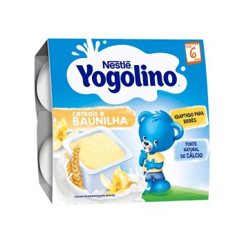 Papinha Infantil Yogolino Cereais e Baunilha 4x100g