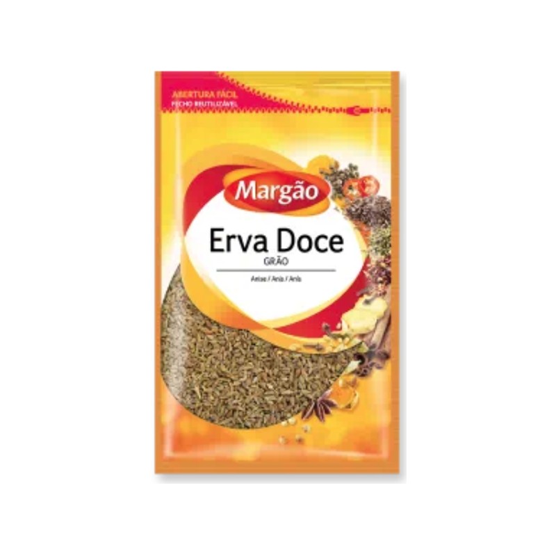 Erva Doce em Grão Margão Saqueta 35g - Delícias Erva Doce em Grão Margão Saqueta 35g