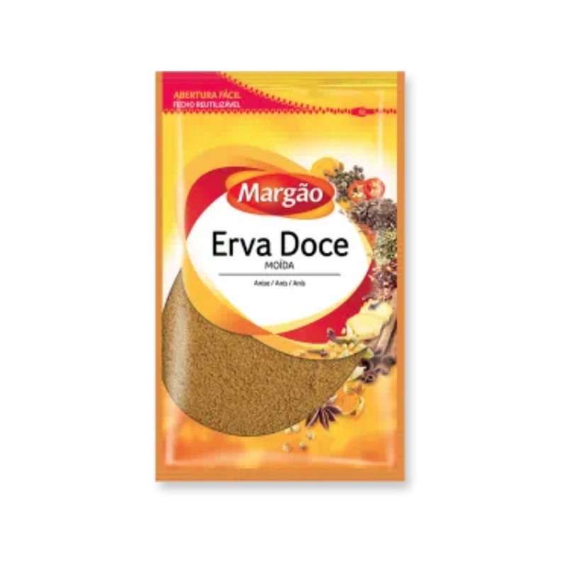Erva Doce Moída Margão Saqueta 40g - Delícias Erva Doce Moída Margão Saqueta 40g