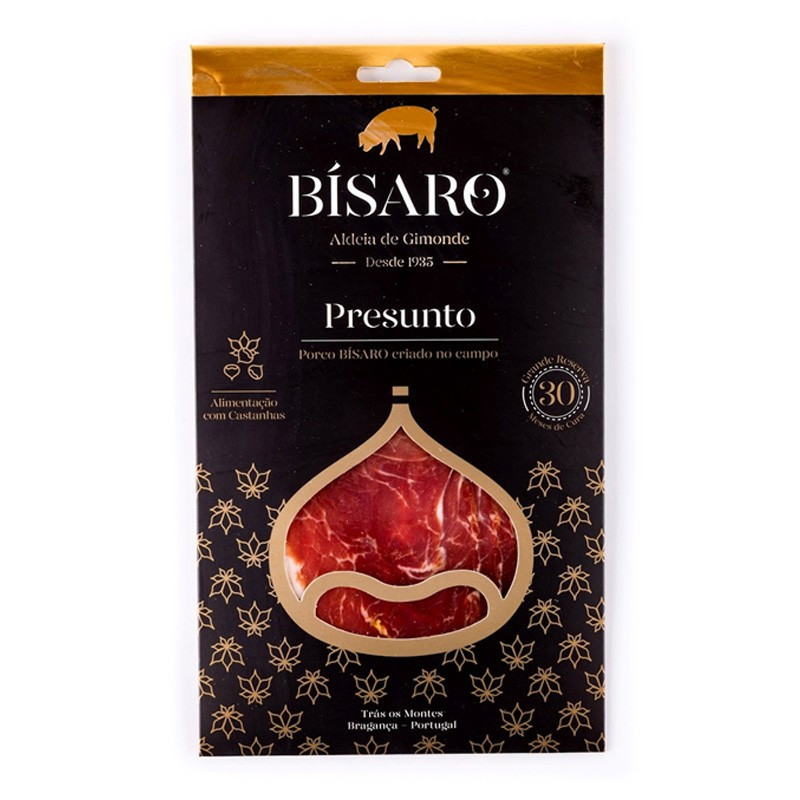 Presunto Bísaro 30M Gran Reserva Fatiado 70g - Delícias Presunto Bísaro 30M Gran Reserva Fatiado 70g