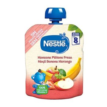Papinha Infantil Purê de Maçã, Banana e Morango Nestlé 90g