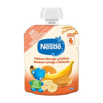 Papinha Infantil Purê de Banana, Laranja e Bolacha Nestlé 90g