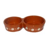 Azeitoneira Decorada em Barro