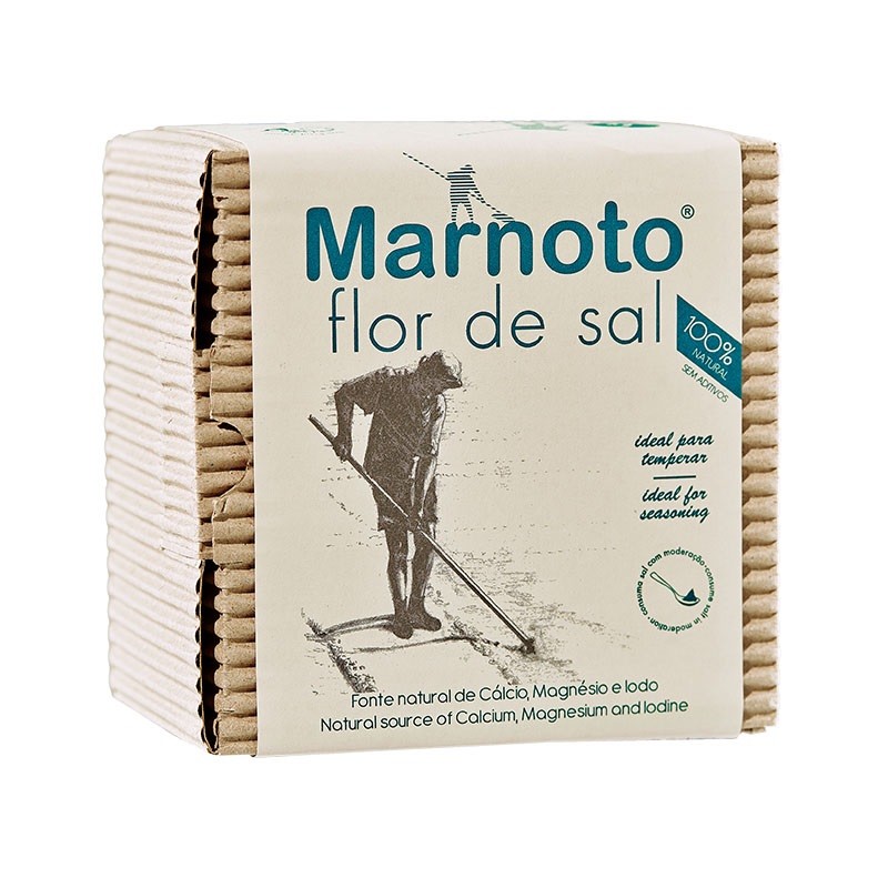 Flor de Sal Marnoto Cartão 250g - Delícias Flor de Sal Marnoto Cartão 250g