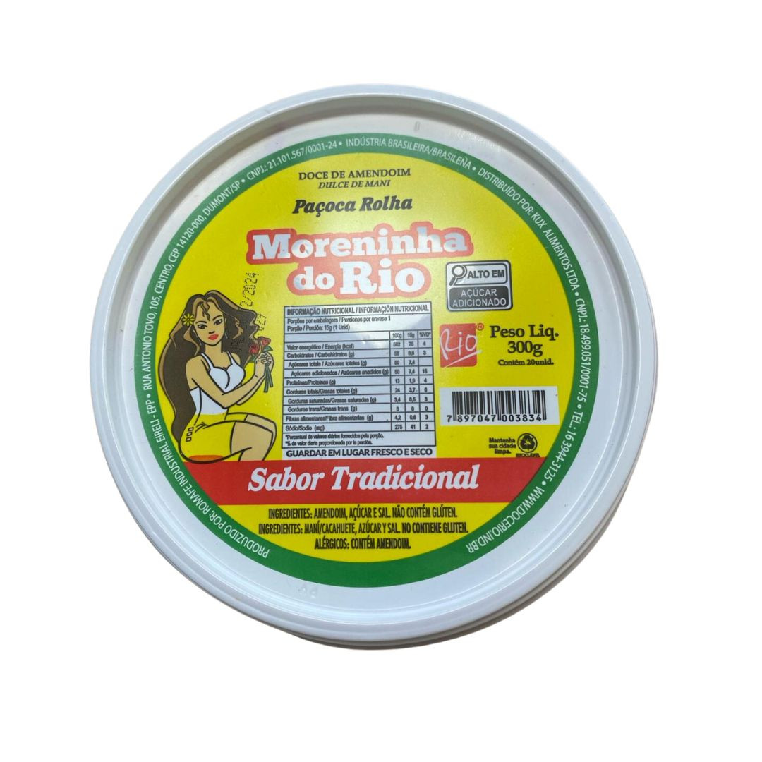Pacoca Em Rolha Moreninha do Rio Sweet Peanut 300g
