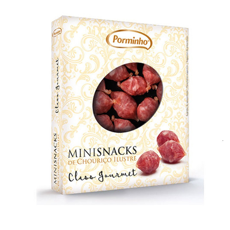 Chouriço Ilustre Mini Snacks Porminho 100g - Delícias Chouriço Ilustre Mini Snacks Porminho 100g