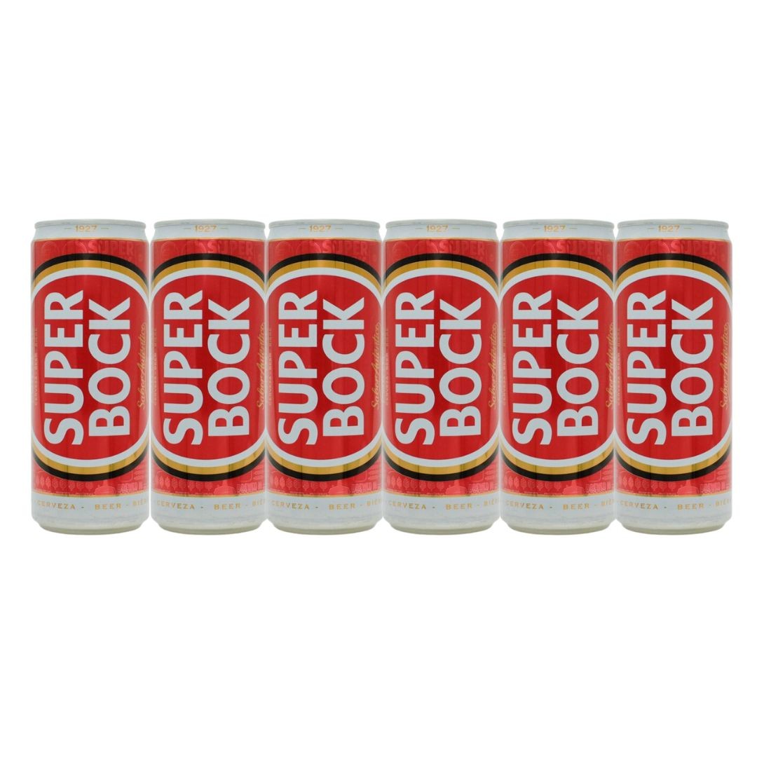 Cerveja Super Bock Original (Alc.5.2%) Lata 6x500ml - Delícias Cerveja Super Bock Original (Alc.5.2%) Lata 6x500ml