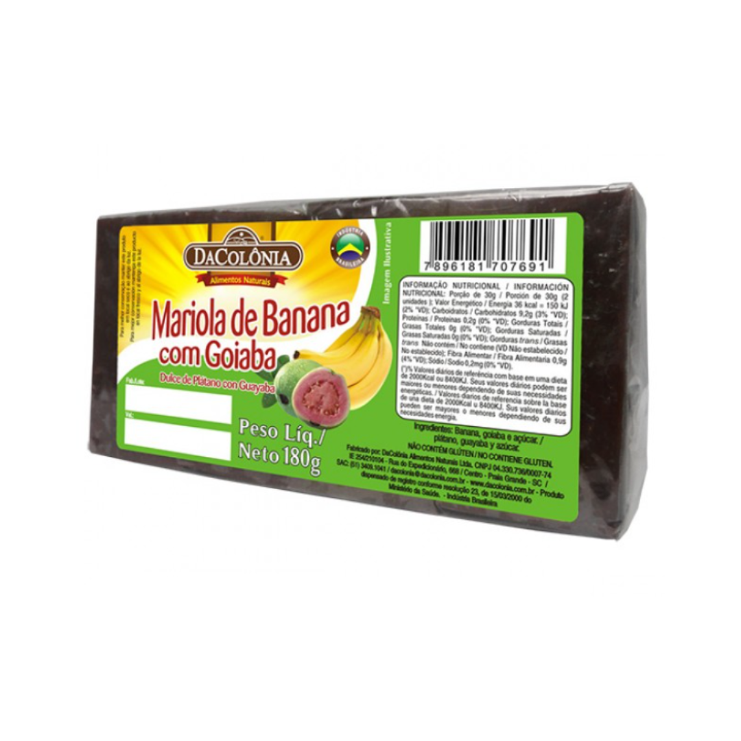 Mariola C/ Goiaba Dacolônia 180g - Delícias Mariola C/ Goiaba Dacolônia 180g