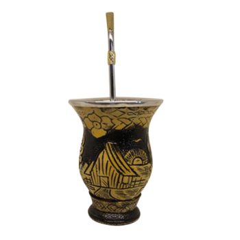 Cuia e Bomba P/ Chimarrão (Ref.102)