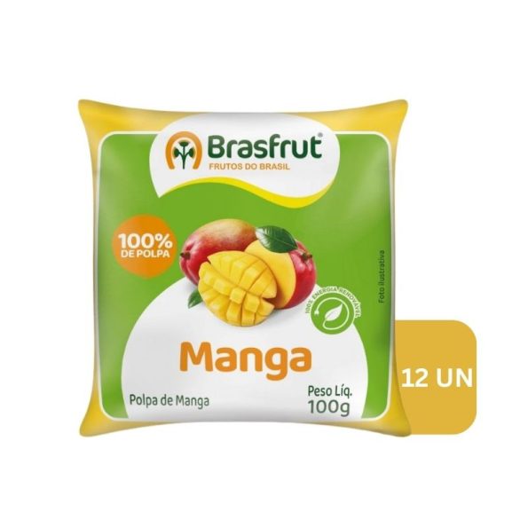 Polpa de Manga Congelada Brasfrut 12x100g