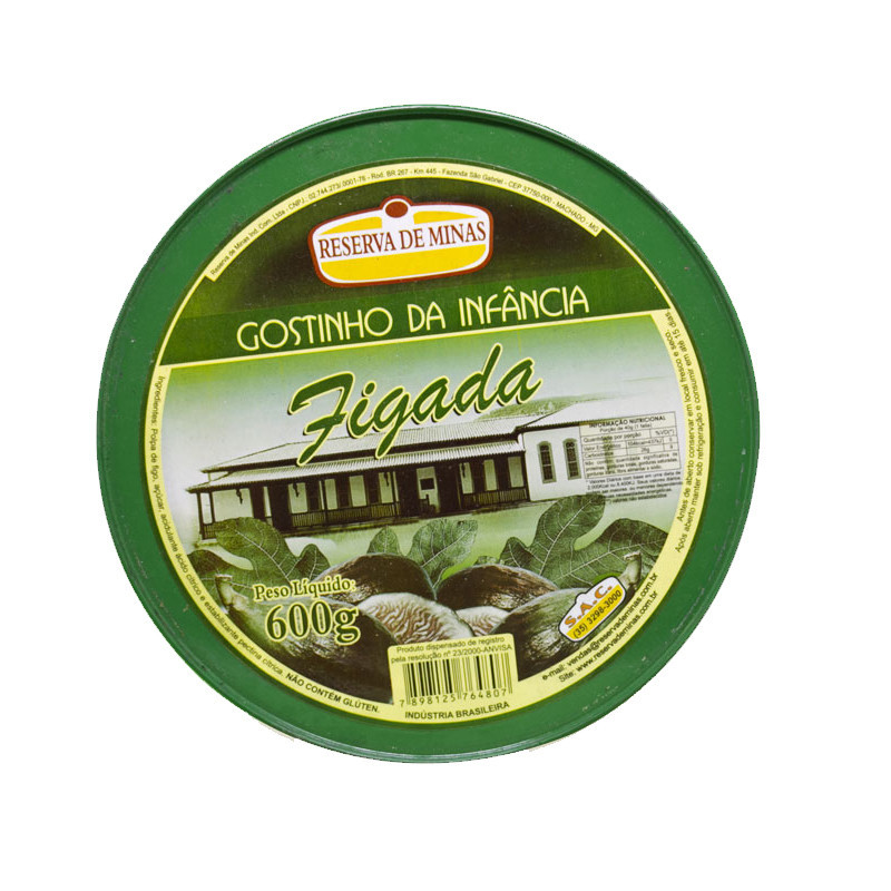 Reserva de Minas Fig Marmelade Tin 600g - Delícias Reserva de Minas Fig Marmelade Tin 600g