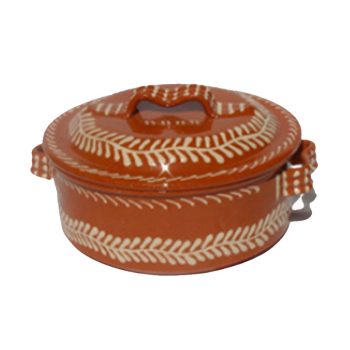 Portuguese Terracota Clay Casserole (CTR.3 N3)