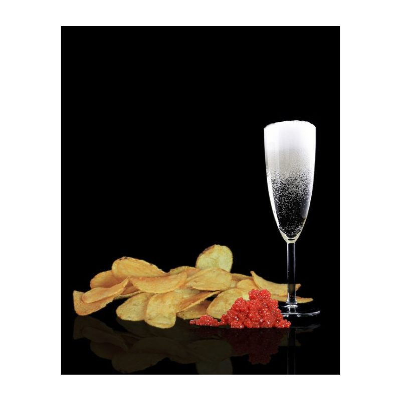 SnackGold Gourmet Caviar Potato Crisps 125g - Delícias SnackGold Gourmet Caviar Potato Crisps 125g