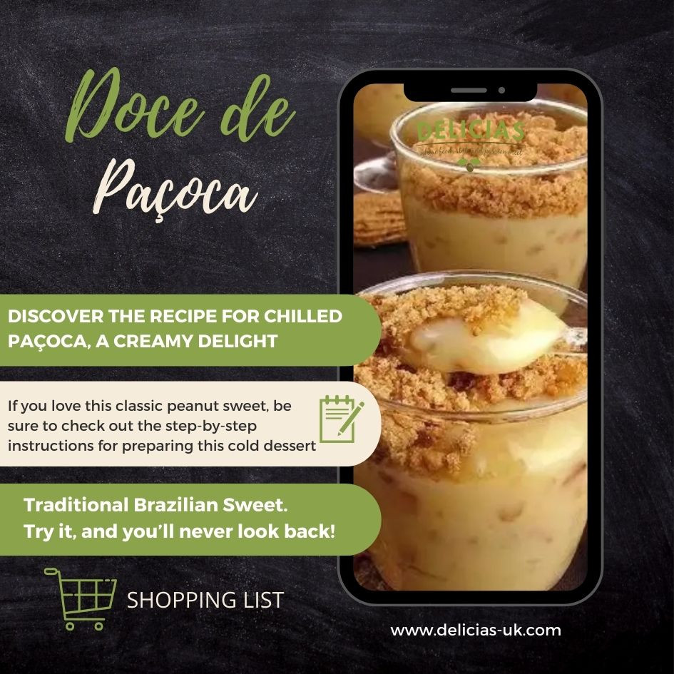 Chilled Sweet with Paçoca - Delícias Chilled Sweet with Paçoca