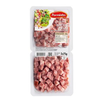 Porminho Smoked Bacon in Cubes 2x75g