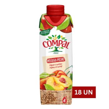 Compal Mediterranian Peach Juice Prisma Pack 300ml x 18