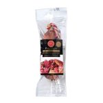 CHA-IBE0404 - Delícias Vacuum-sealed package of Porco Preto cured meat with a black label and image of sliced meat on the front