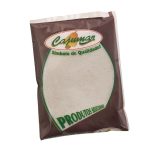 FLR-TAP2668 - Delícias Bag of white rice in a brown plastic pouch with a green and white label reading 'Casumaz' and 'Produtos Selecionados' (Selected Products).